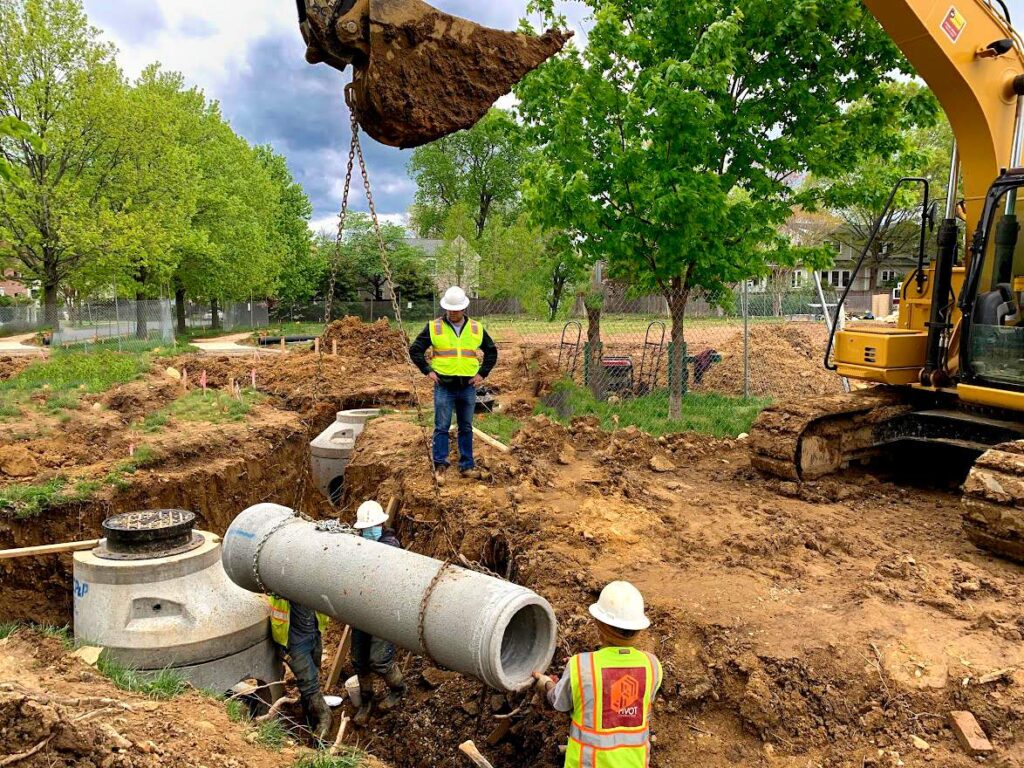 materials are best for Bethesda park construction